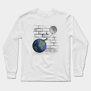 Earth and Moon Long Sleeve T-Shirt